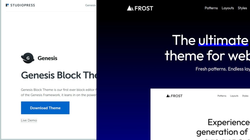 Frost Theme change screenshot