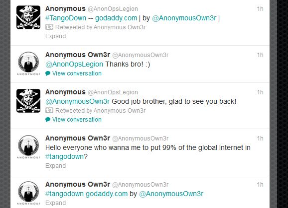 Tango Down – GoDaddy